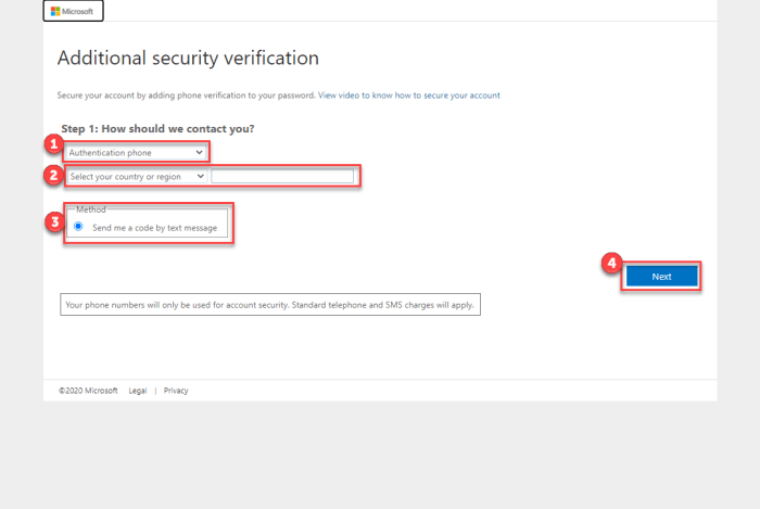 Microsoft multi factor authentication issue