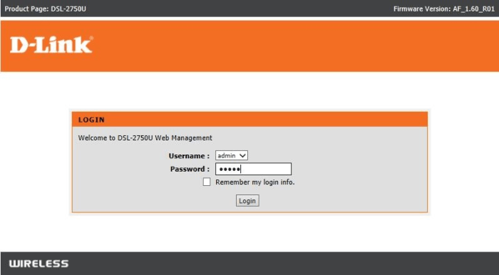 Router default