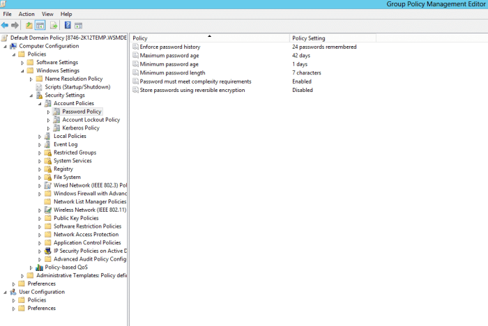 Audit policies policy event security settings local viewer system can console when shown below open Active directory group policy bypassed
